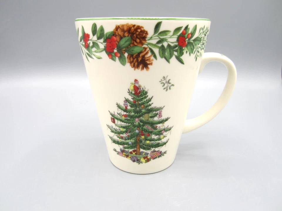 Set of 4 Spode Christmas Tree 2021 Limited Multicolor Coffee Tea Mug 14 oz (B13) - Image 3 of 4