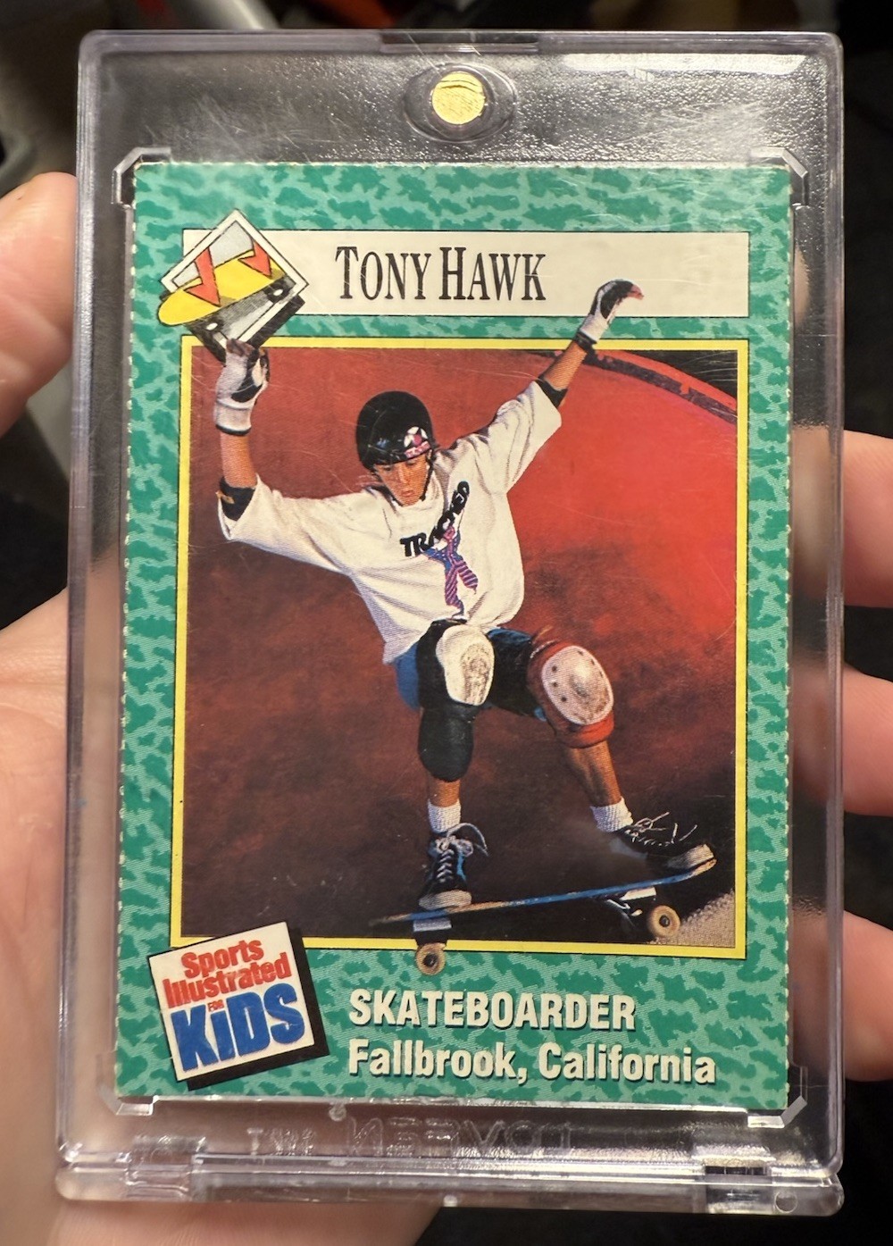1990 SI for Kids #152 TONY HAWK Rookie Card Skateboarding