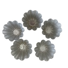 5 Mini 3  Fluted Gelatin Jello Molds Aluminum...