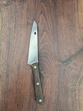 Coltello da cucina vintage anni 70 lama 4 1/4" MIRACLE MAID * fine stile Santoku USA