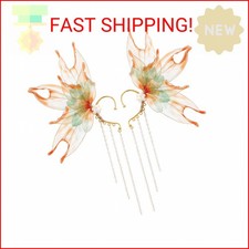 FRESHME Elf Ear Cuffs Mermaid - Fairy Mermaid Ears Auricular Fins with Tassel El
