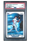 2025 Topps x Bob Ross The Joy of Baseball Mike Trout Titanium White /35 PSA 9