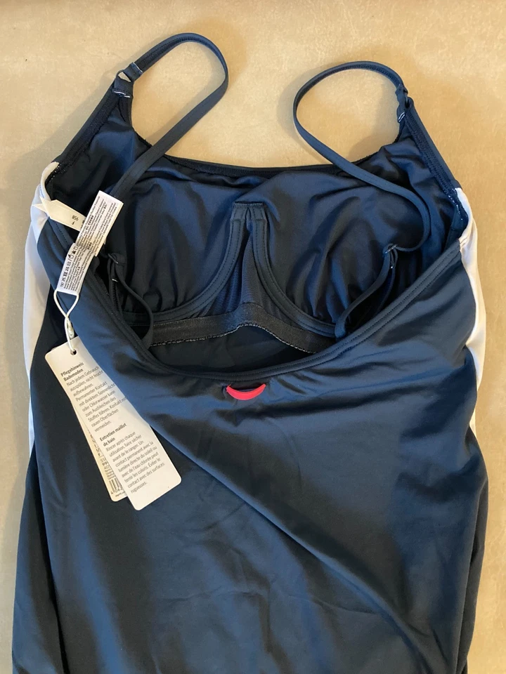 ESPRIT Zeitlos schöner Damen Badeanzug 40/80B Blau m. Weiß Bügel-BH ***NEU*** - Bild 2 von 4