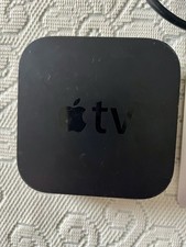 Apple TV 3rd Gen HD Media Streamer Black  A1469 and remote Tested Fully working