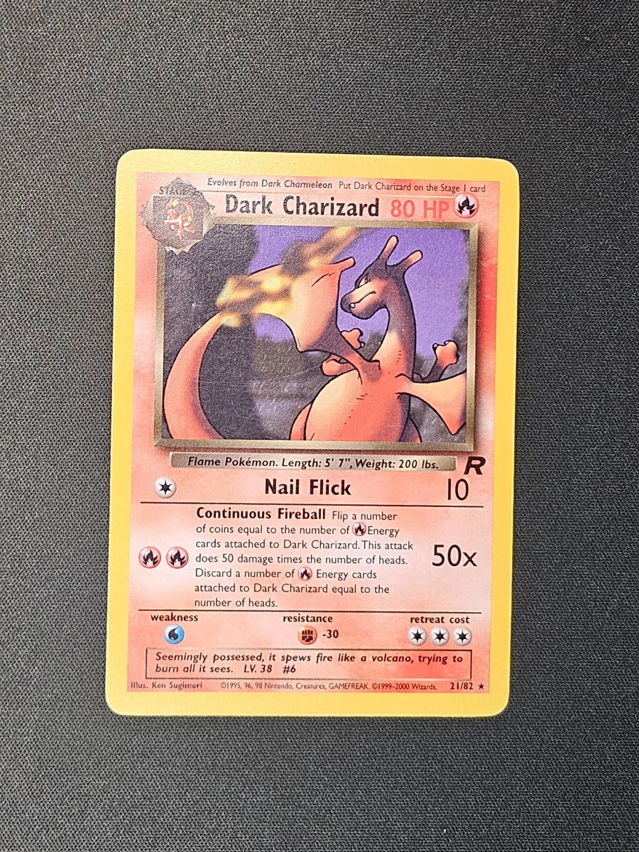Darkness Charizard Pokémon TCG Rare Individual Collectible Card