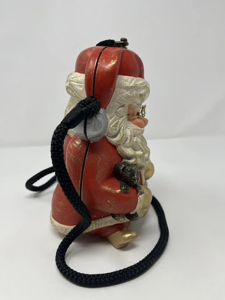 Vintage Timmy Woods of Beverly Hills Santa Clause Wood Cross Body Purse Handbag - Image 4 of 4