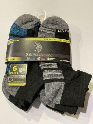 U.S.POLO ASSN.   Men's Low Cut Socks, , 6-Pack ''FEEL DRY & BREATHABLE & COOL ''
