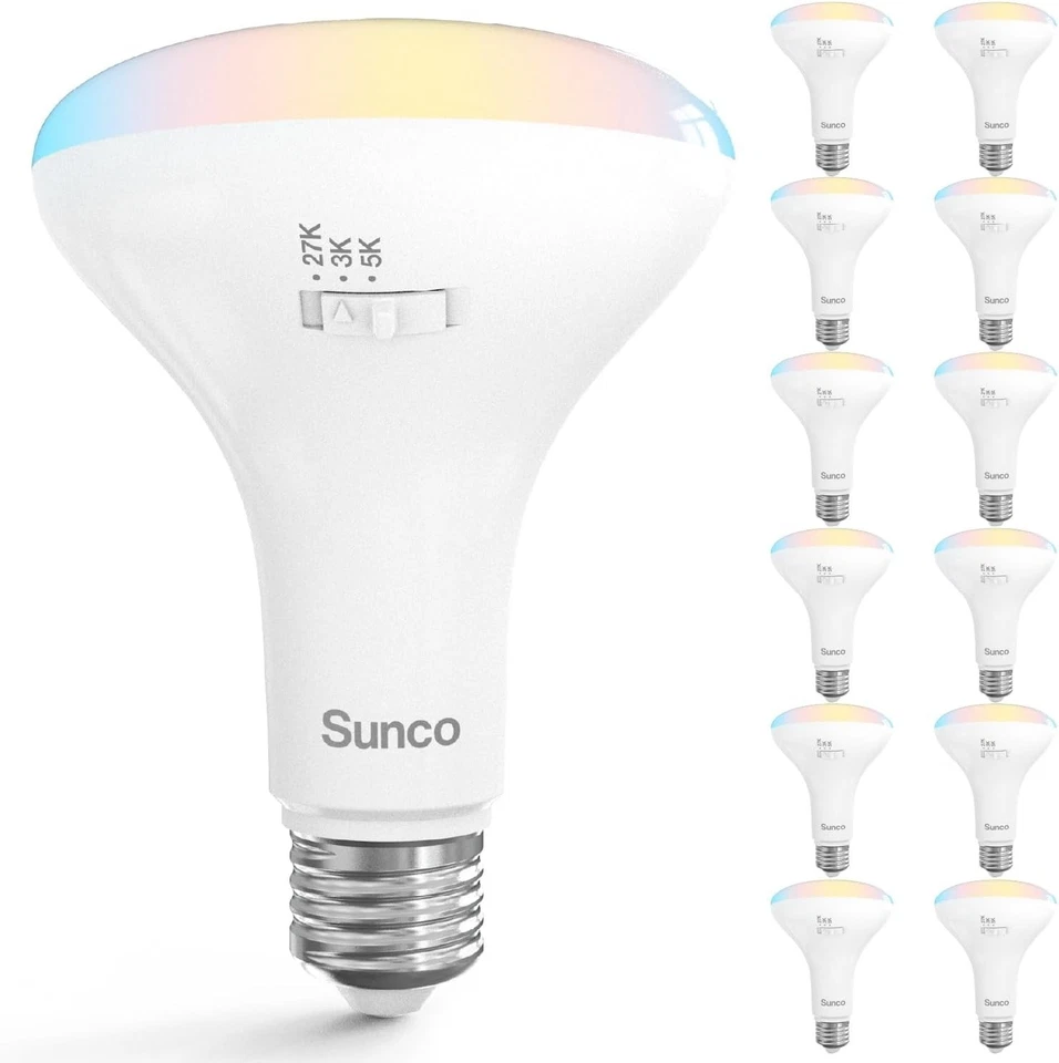 Eco-Friendly Sunco 12 Pack BR30 LED Light Bulbs - Dimmable, UL Certified Quality - Image 3 of 4