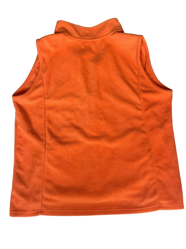 90s Basic Editions Full Zip Vest Halloween Haunted House Ghost Orange Size XXL - Image 2 of 4