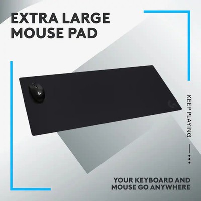 Logitech - G840 Cloth Gaming Mouse Pad with Rubber Base (Extra Large) - Black
