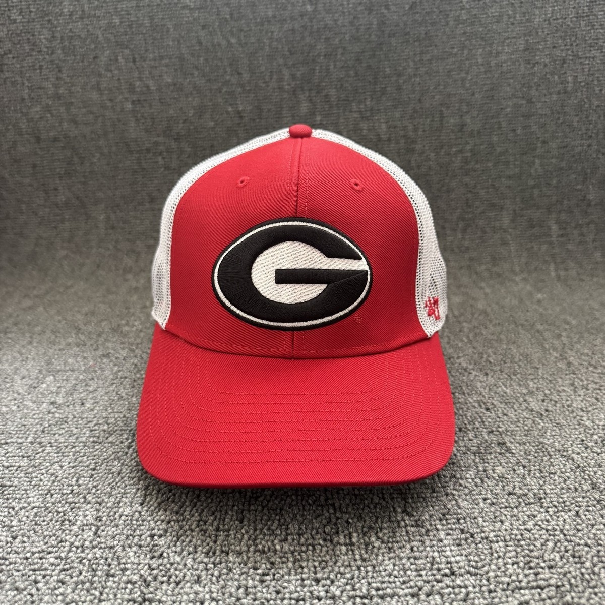 '47 Brand Georgia Bulldogs Trucker Snapback Red White Mesh Back Hat
