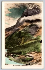 Field British Columbia Mount Stephen Gowen Sutton RPPC Postcard BC