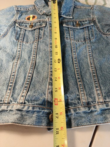 Disney Shopping Denim Jean Jacket Kids Size S Incredibles Dash Blue Medium Wash - Picture 19 of 22