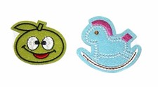 Cute Embroidery Sew, Iron On Patch for Baby Clothes, Jeans, Fabric Applique DIY