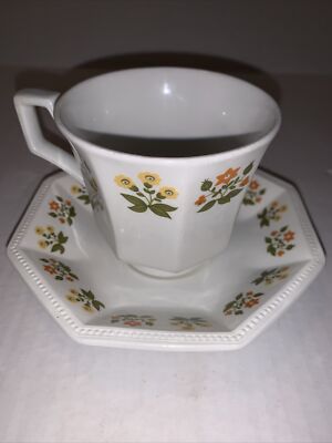JOHNSON BROS HERITAGE POSY CUP COFFEE TEA IRONSTONE MADE IN