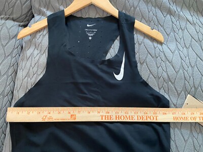Nike AEROSWIFT ブラック タンクトップ S Nike AeroSwift Women's Dri-FIT ADV Cropped Running Tank Top