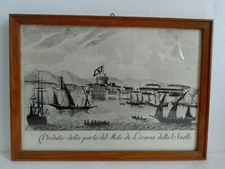 Livorno Pier Print Reproduction