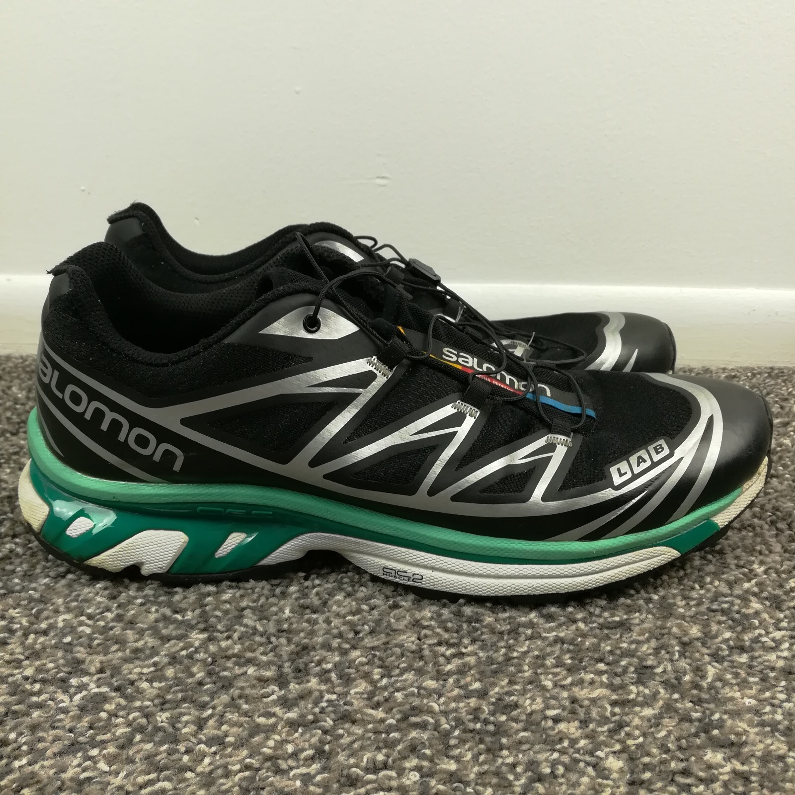 Salomon XT 6 Advanced S LAB nero bianco menta foglia verde acqua taglia 11 5 413170