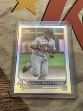 2022 Topps Chrome Baseball Michael Brantley Base Refractor #34