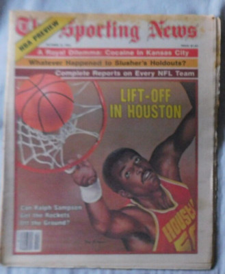 Ralph Sampson Houston Rockets NBA Preview Oct 31 1983 The Sporting News ...