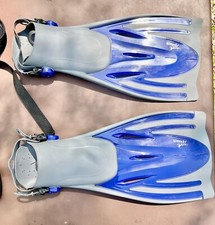 Speedo Dive Scuba Flippers Fins With Mesh Bag