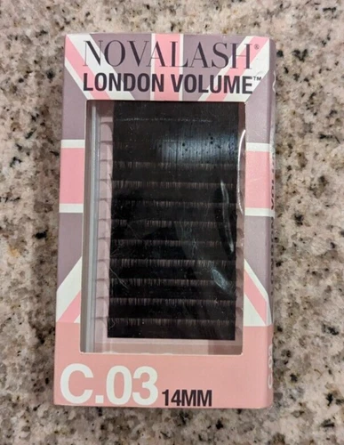 Novalash London volume c.03 eye lash extensions 14mm retails $51.00