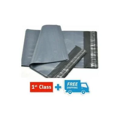 BARGAIN VILLAGE Grey Mailing Bags Small Medium Large Strong Seal Waterproof Post Parcel Packing