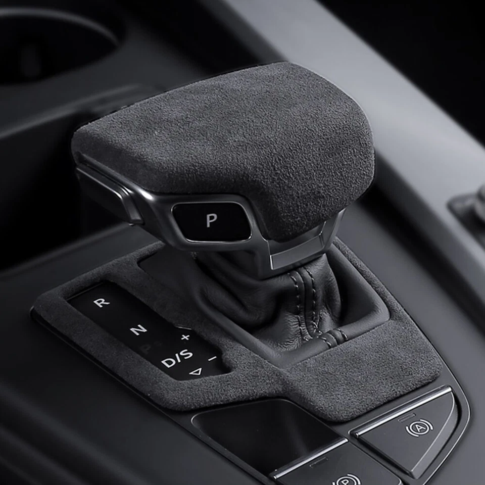 Cubierta de palanca de cambios de gamuza para Audi A4 A5 S5 SQ5 RS4 RS5 Q7 2016-2024 Foto 4 de 4