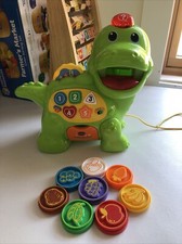VTech Chomp and Count Dinosaur COLOR SORTING Complete Set w/all 8 Coins