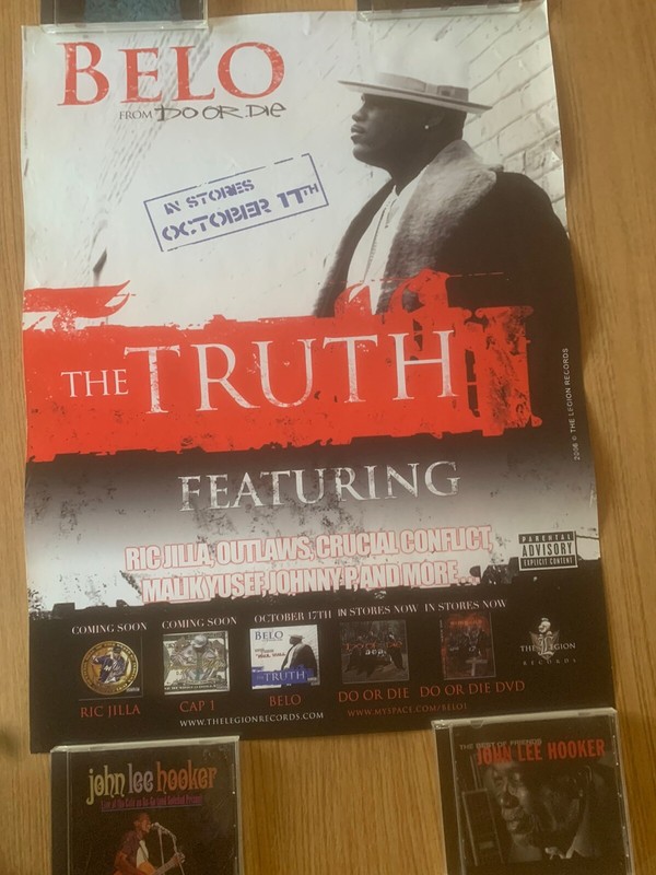 Belo ( from Do Or Die ) 2006 The Truth Promo Poster Traxter Legion  Records Rap