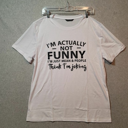 Lilicloth Womens White I'm Actually Not 