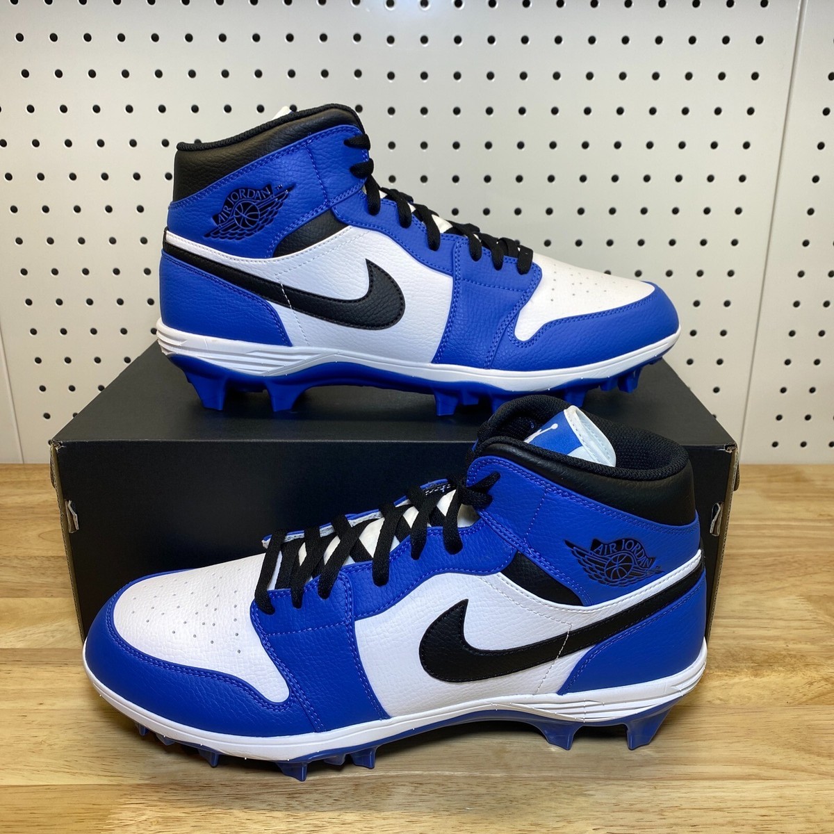シューズ(男性用) Nike AIR jordan 1 GAME  27.5 Nike Jordan 1 Mid TD Football Cleats Game Royal Blue Men's