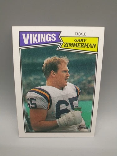 1987 Topps Gary Zimmerman #207 Rookie Card Minnesota Vikings Denver Broncos
