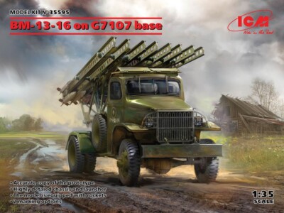 ICM 35595 BM-13-16 on G7107 base in 1:35 Bausatz Neu