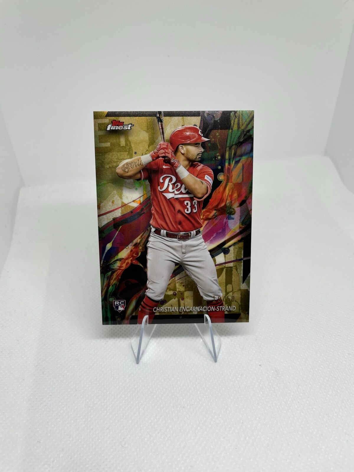 2024 Topps Finest Christian Encarnacion-Strand #4 Common Gold Refractor /50 RC