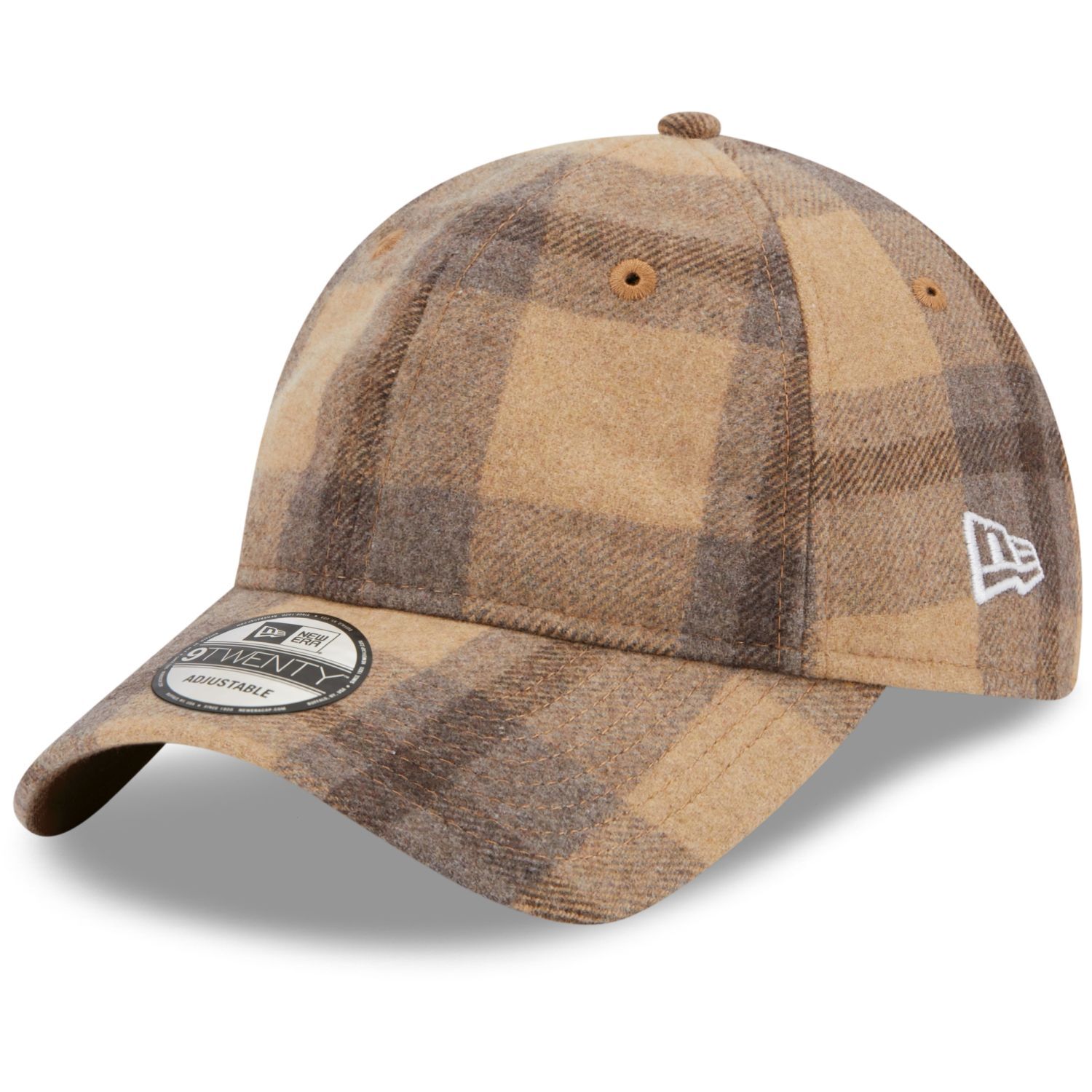 Кепка New Era 9Twenty с ремешком на спине - бежевый в МЕЛТОННУЮ КЛЕТКУ 6990₽