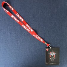 Ducati Lanyard (RED) With Clasp - new genuine...