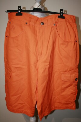 Eight 732 8732 Cargo Denim Shorts - W36 x L13,5 - orange - Young Jeezy - selten neuwertig