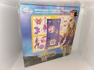 Hannah Montana locker decal stickers.NEW SEALED RARE HTF 