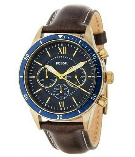 Fossil Watch BQ2229 Gold Tone Quartz 
