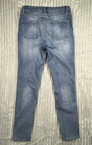 William Rast Jeans Youth High-Rise Cropped Straight-Leg Exposed Button Fly 26x25 - Picture 11 of 22