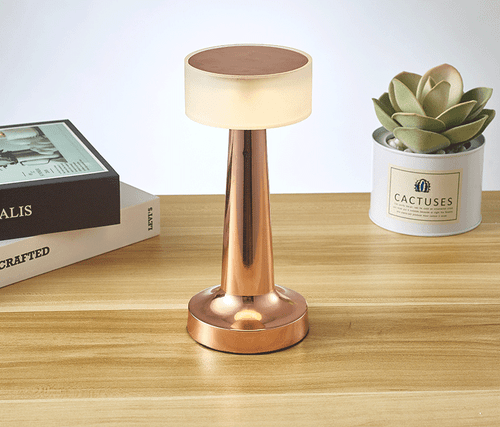 Table Lamp Eye Protection Metal Hotel Bar Restaurant Bedside Usb Rechargeable - Picture 8 of 11