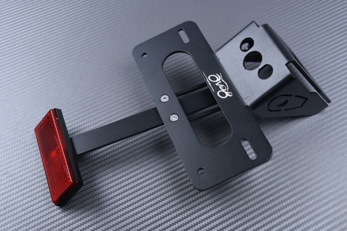 Support plaque pour KAWASAKI ZX10R résistant aux vibrations avec catadioptre