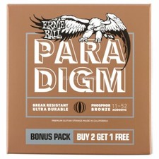 3-PACK ERNIE BALL PARADIGM 2078 PHOSPHOR BRON...