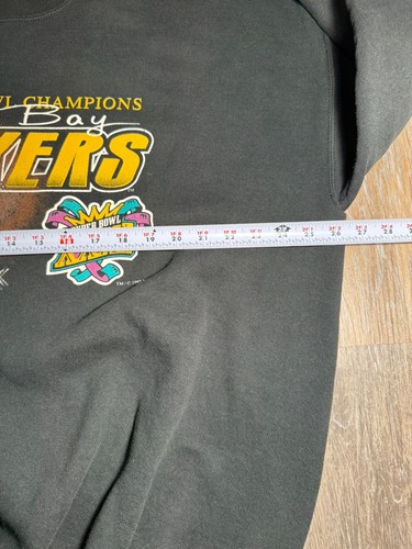 Green Bay Packers Sweatshirt Chalk Line Super Bowl 31 Champions Men's XL Vintage - Picture 7 of 9
