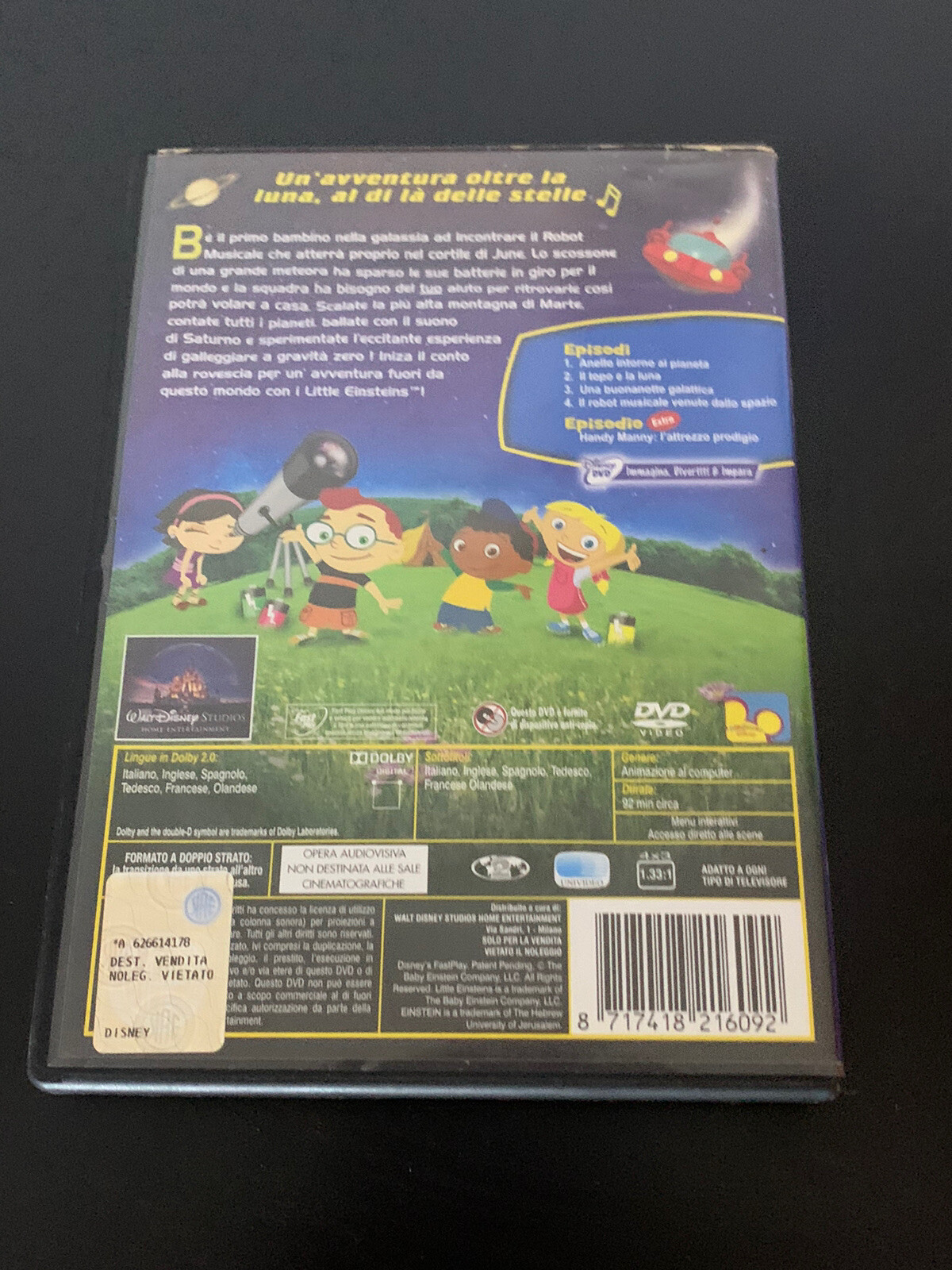 LITTLE EINSTEINS E IL ROBOT MUSICALE VENUTO DALLO SPAZIO DVD ITA in