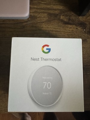 Google Nest Smart Thermostat, Snow - GA01334-US