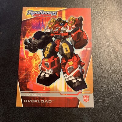 #76 Overload 2003 Fleer Transformers Armada Cb27 Autobot
