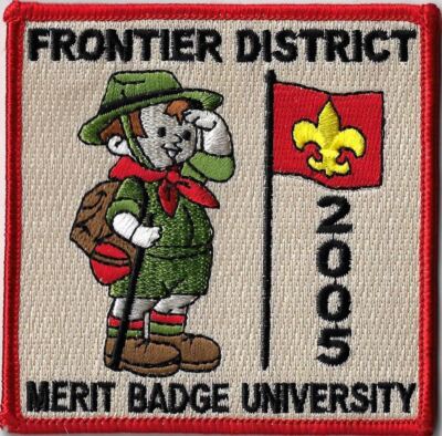 2005 Merit Badge University Frontier District RED Bdr. [X-1717] | eBay