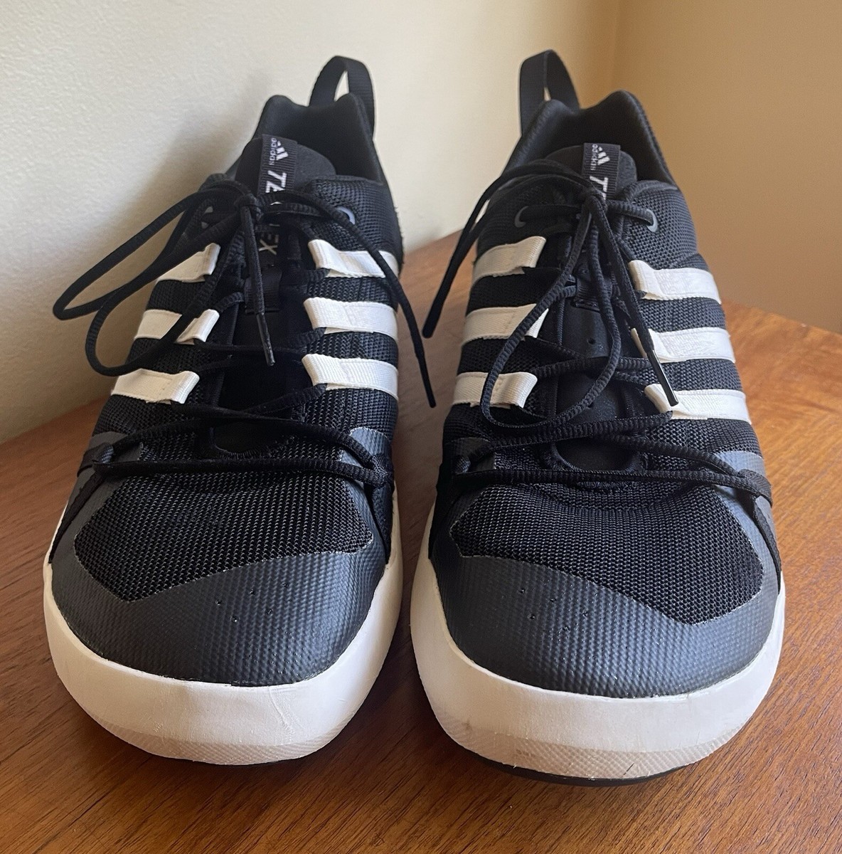 Adidas Terrex ClimaCool Boat Sneakers Black /White Men's Size 15